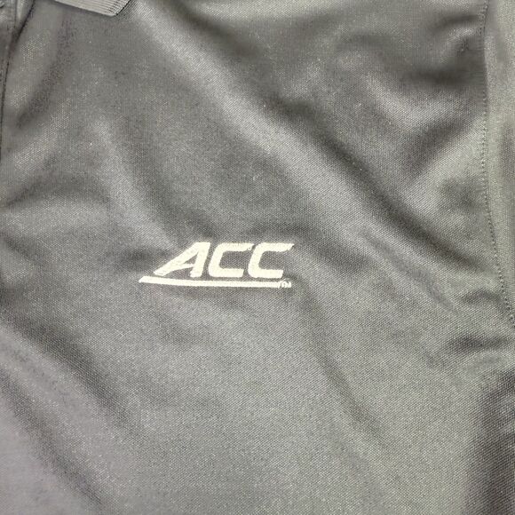ACC Under Armour Shirt Men’s Large Black Short Sleeve Performance Sports Polo - Picture 3 of 10
